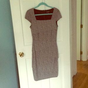 Black and white patterned WHBM cocktail dress